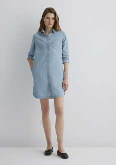 Mavi Liz Casual Açık Mavi Kadın Jean Elbise 130656-89576 - 1