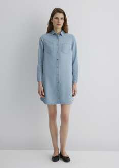 Mavi Liz Casual Açık Mavi Kadın Jean Elbise 130656-89576 - 3