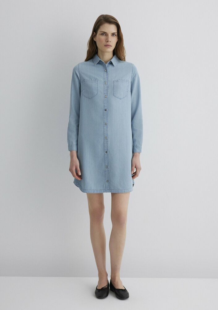 Mavi Liz Casual Açık Mavi Kadın Jean Elbise 130656-89576 - 3