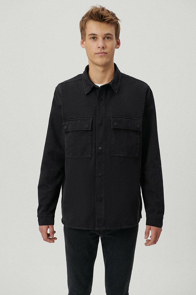 Mavi Logan Black Utility Denim Erkek Jean Gömlek 0210774-85822 - 2