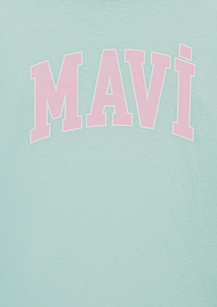 Mavi Logo Açık Turkuaz Çocuk Tişört 7610109-71643 - 4