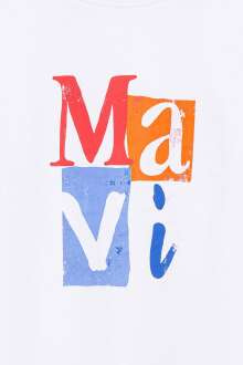 Mavi Logo Baskılı Beyaz Çocuk Tişört 6610173-620 - 5
