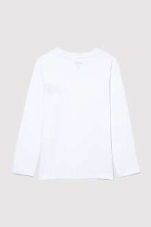 Mavi Logo Baskılı Beyaz Çocuk Tişört 6610212-620 - Mavi (1)