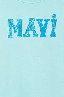 Mavi Logo Baskılı Çocuk Sweat 7S10037-70798 - 3