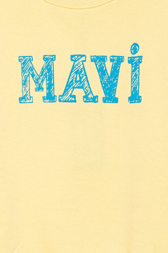 Mavi Logo Baskılı Çocuk Sweat 7S10037-71315 - 3