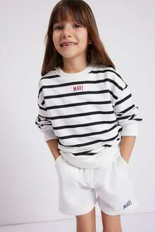 Mavi Logo Baskılı Çocuk Sweat 7S10038-900 - Mavi (1)