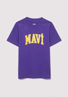 Mavi Logo Baskılı Çocuk Tişört 6610030-70692 - 1