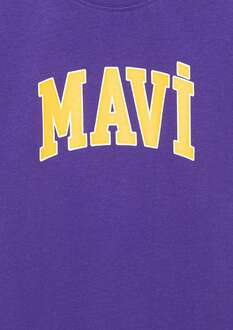 Mavi Logo Baskılı Çocuk Tişört 6610030-70692 - 3
