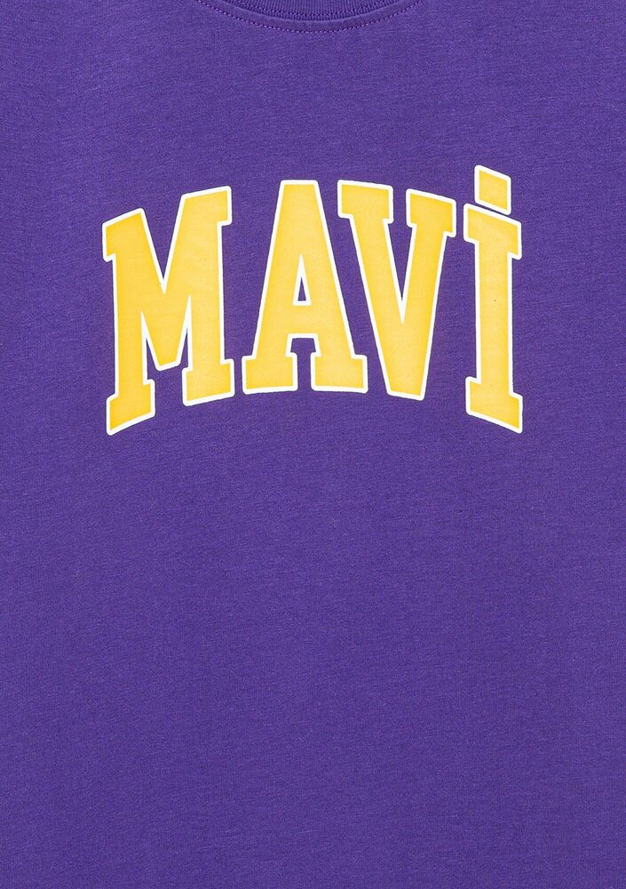 Mavi Logo Baskılı Çocuk Tişört 6610030-70692 - 3