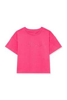 Mavi Logo Baskılı Crop Çocuk Tişört 7610181-71111 - 3