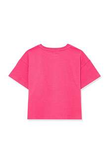 Mavi Logo Baskılı Crop Çocuk Tişört 7610181-71111 - 4