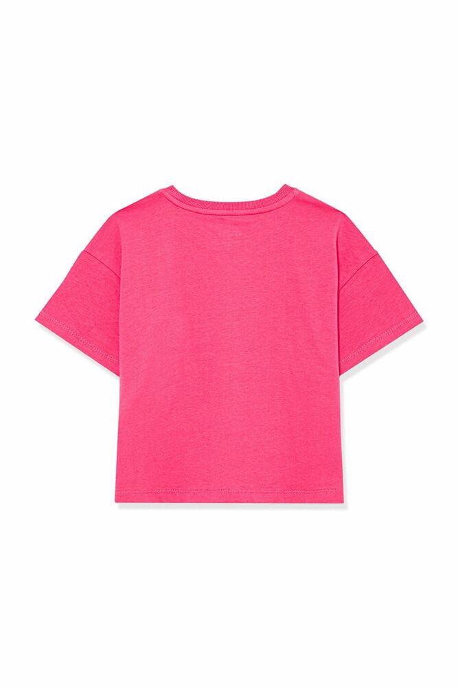 Mavi Logo Baskılı Crop Çocuk Tişört 7610181-71111 - 4