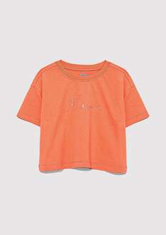 Mavi Logo Baskılı Crop Çocuk Tişört 7610181-71271 - 2