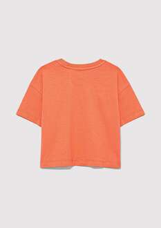 Mavi Logo Baskılı Crop Çocuk Tişört 7610181-71271 - 3