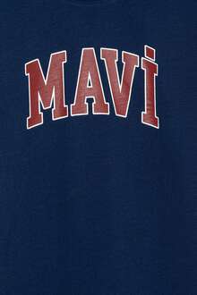 Mavi Logo Baskılı Derin Mavi Çocuk Tişört 6610030-70491 - 3