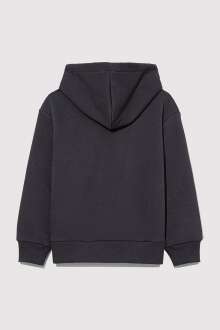 Mavi Logo Baskılı Fermuarlı Kapionlu Çocuk Sweat 7S10051-70087 - 2