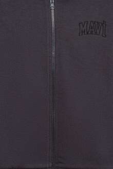 Mavi Logo Baskılı Fermuarlı Kapionlu Çocuk Sweat 7S10051-70087 - 3