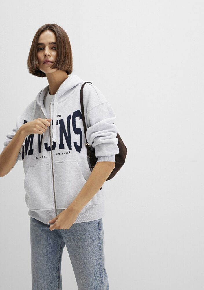 Mavi Logo Baskılı Gri Kadın Sweat 1S10421-80196 (1)