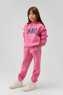 Mavi Logo Baskılı Gül Pembe Çocuk Eşofman Altı 7010000-70982 - 2