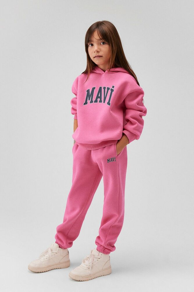 Mavi Logo Baskılı Gül Pembe Çocuk Eşofman Altı 7010000-70982 - 2