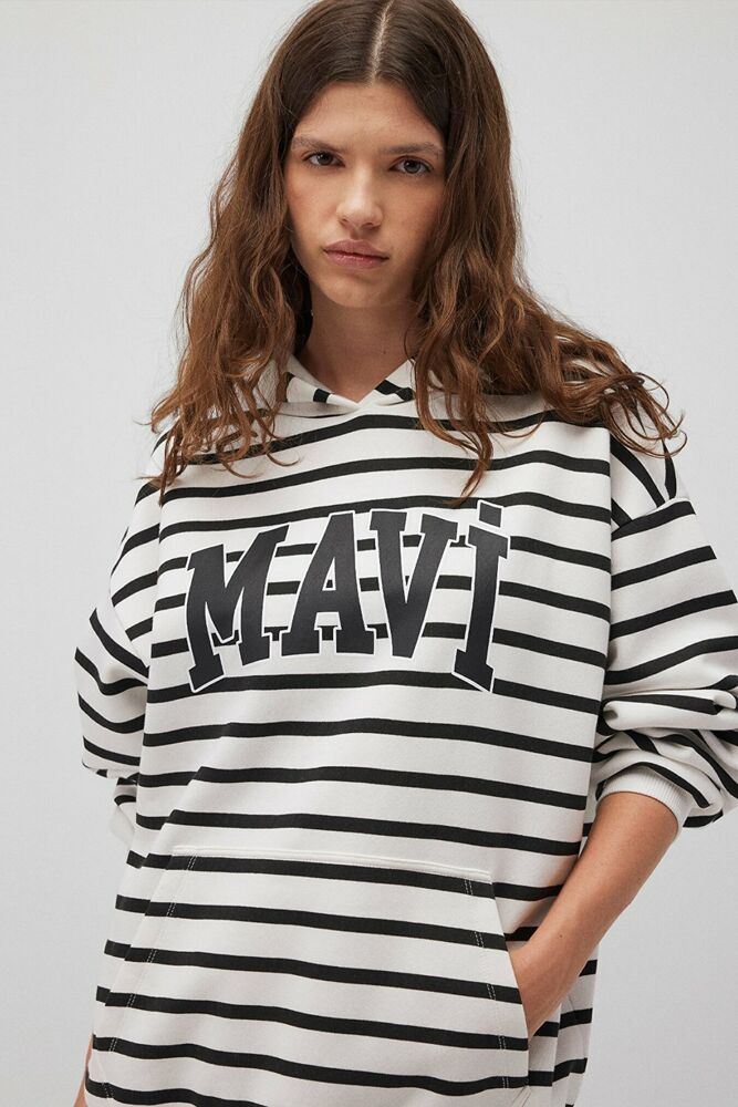 Mavi Logo Baskılı Kadın Sweat 1S10118-84603 - 1