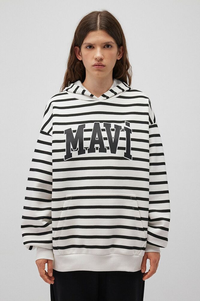 Mavi Logo Baskılı Kadın Sweat 1S10118-84603 - 3