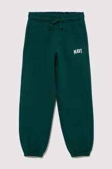 Mavi Logo Baskılı Koyu Çimen Yeşili Çocuk Eşofman Altı 6010000-81962 - Mavi (1)