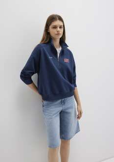 Mavi Logo Baskılı Lacivert Kadın Sweat 1S10373-70488 - 3