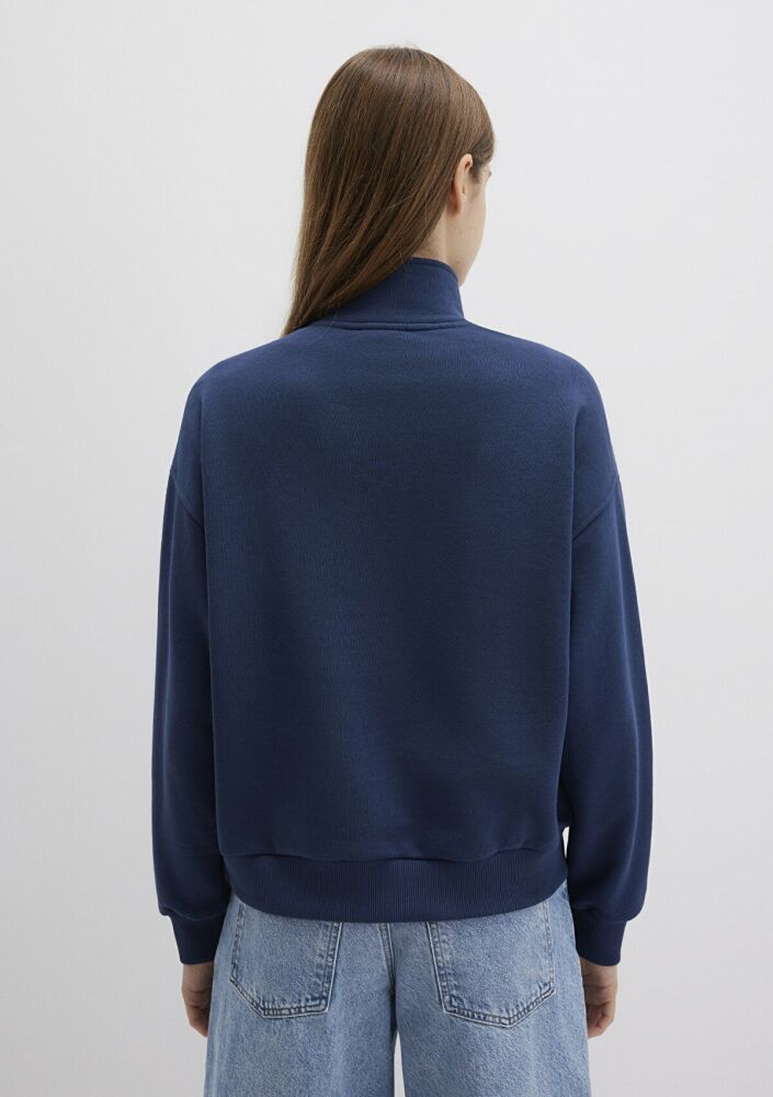 Mavi Logo Baskılı Lacivert Kadın Sweat 1S10373-70488 - 5