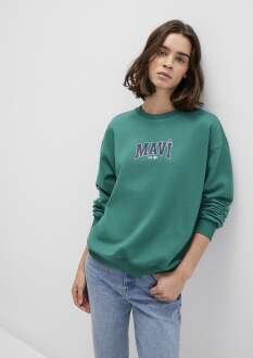Mavi Logo Baskılı Loose Fit Kadın Sweat 1S10372-71918 - 2