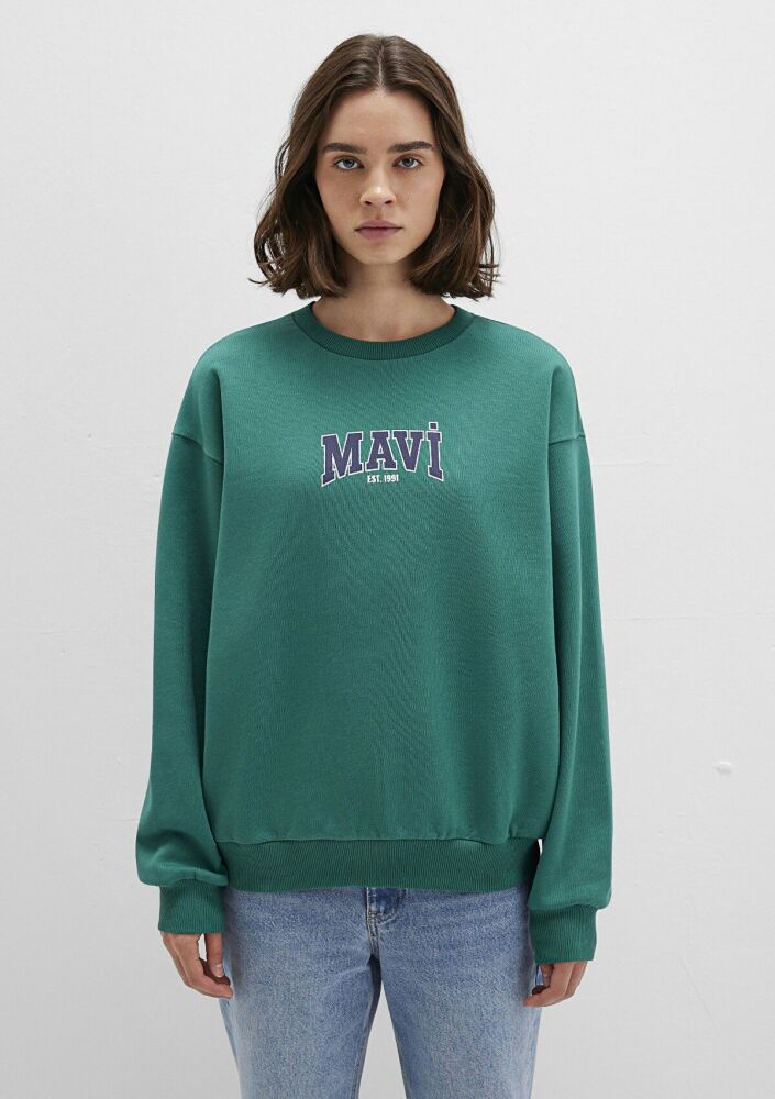 Mavi Logo Baskılı Loose Fit Kadın Sweat 1S10372-71918 - 3