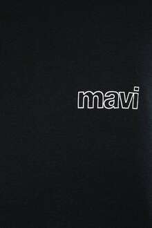 Mavi Logo Baskılı Siyah Basic Erkek Tişört 0610360-900 - 5