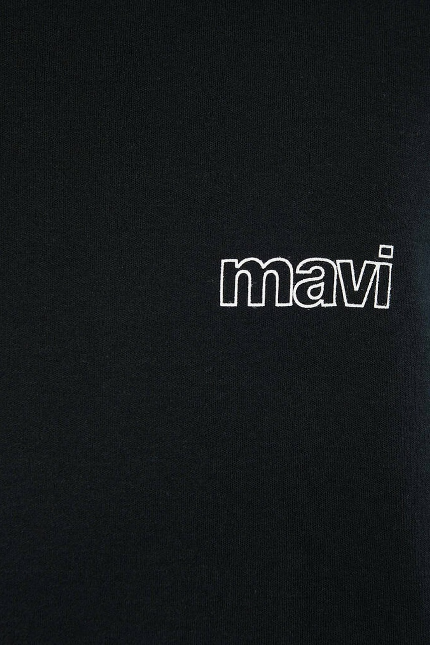 Mavi Logo Baskılı Siyah Basic Erkek Tişört 0610360-900 - 5