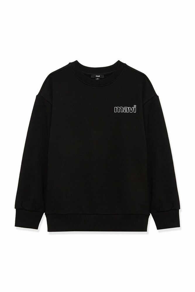 Mavi Logo Baskılı Siyah Çocuk Sweat 6S10034-900 - 3
