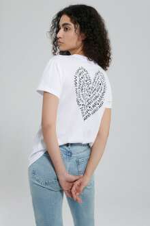 Mavi Logo Beyaz Kadın Tişört 1612244-620 - Mavi (1)