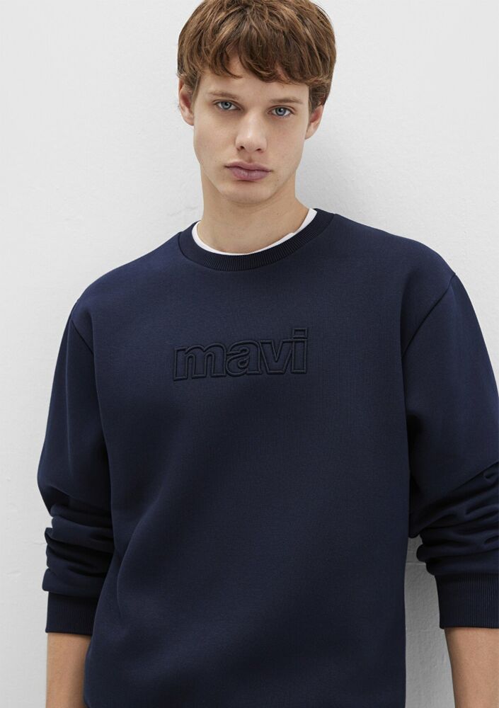 Mavi Logo Bisiklet Yaka Loose Fit Erkek Sweat 0S10412-86415