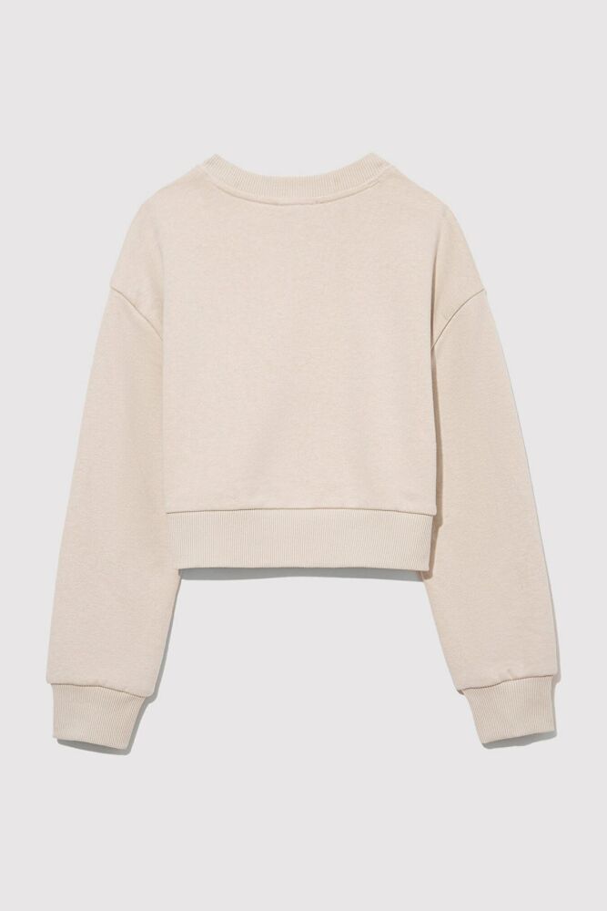 Mavi Logo Crop Bej Çocuk Sweat 7S10078-70072 - 3