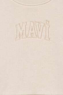 Mavi Logo Crop Bej Çocuk Sweat 7S10078-70072 - 4