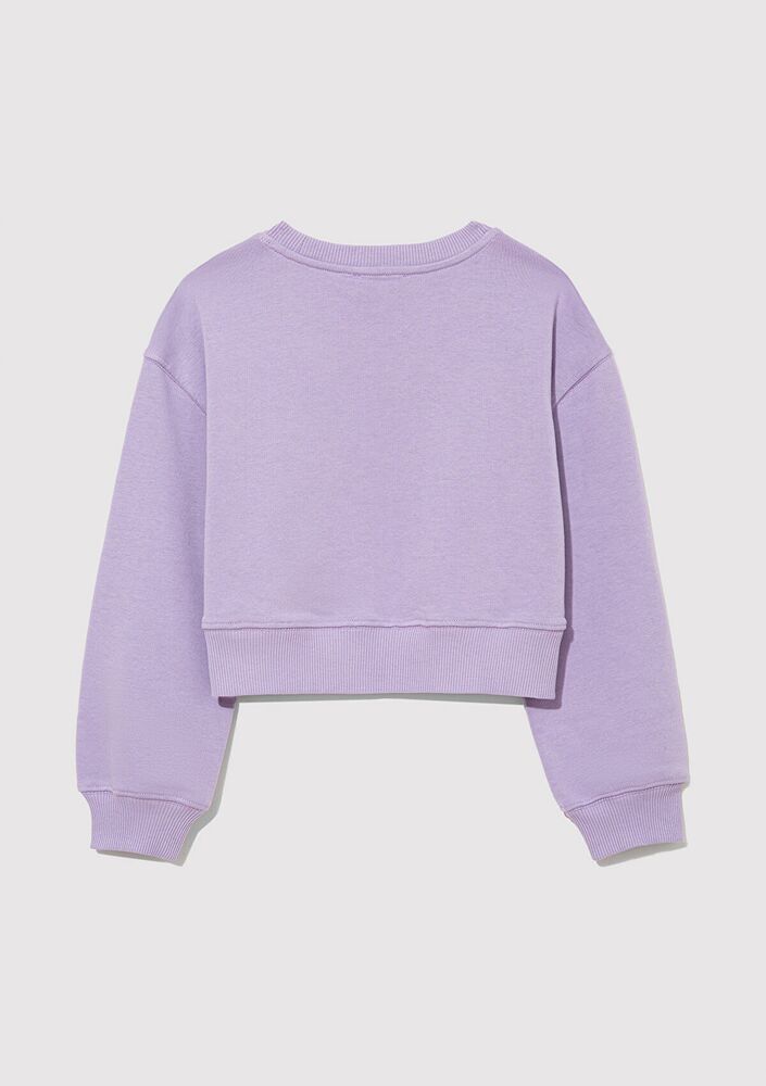 Mavi Logo Crop Lila Çocuk Sweat 7S10097-86954 - 2
