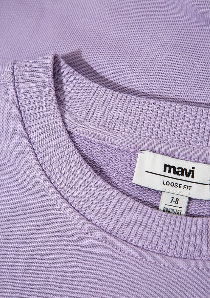 Mavi Logo Crop Lila Çocuk Sweat 7S10097-86954 - 3