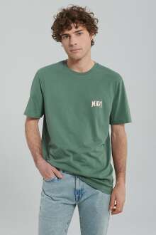 Mavi Logo Defne Yeşili Erkek Tişört 0611714-71483 - Mavi (1)