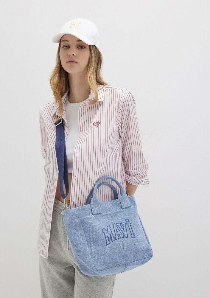 Mavi Logo Denim Tote Kadın Çanta 1913377-82770