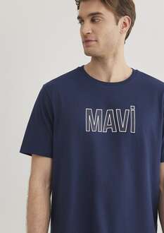 Mavi Logo Derin Lacivert Erkek Tişört 066842-70745 - 1