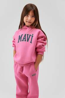 Mavi Logo Gül Pembe Çocuk Sweat 7610035-70982 - 1