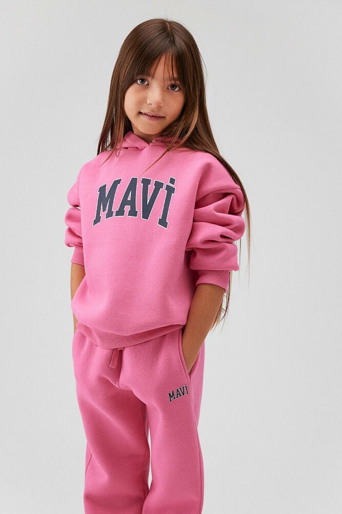 Mavi Logo Gül Pembe Çocuk Sweat 7610035-70982 - 1