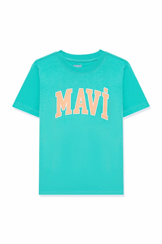 Mavi Logo Ice Gren Çocuk Tişört 7610109-71724 - 2