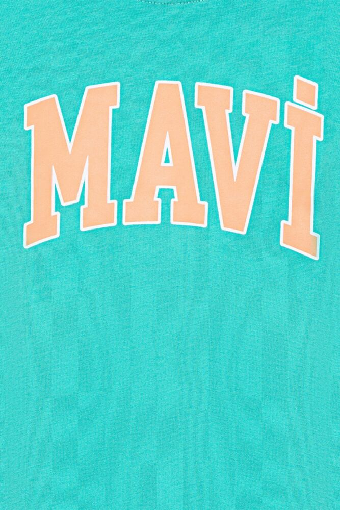 Mavi Logo Ice Gren Çocuk Tişört 7610109-71724 - 4