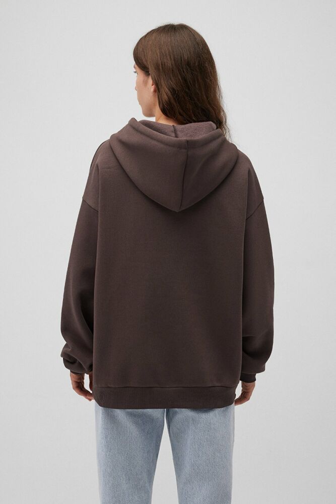 Mavi Logo Kapişonlu Kadın Sweat 1600361-70222 - 4