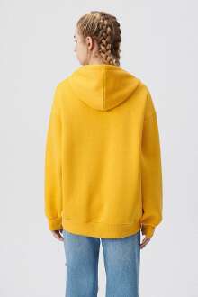 Mavi Logo Kapişonlu Koyu Sarı Kadın Sweat 1600361-71340 - 4