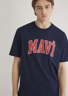 Mavi Logo Koyu Lacivert Erkek Tişört 0611711-84371 - 1